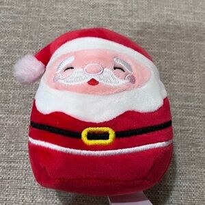 Squishmallow Santa Ornament Stuffed Holiday Christmas 5” Stuffy Like New
